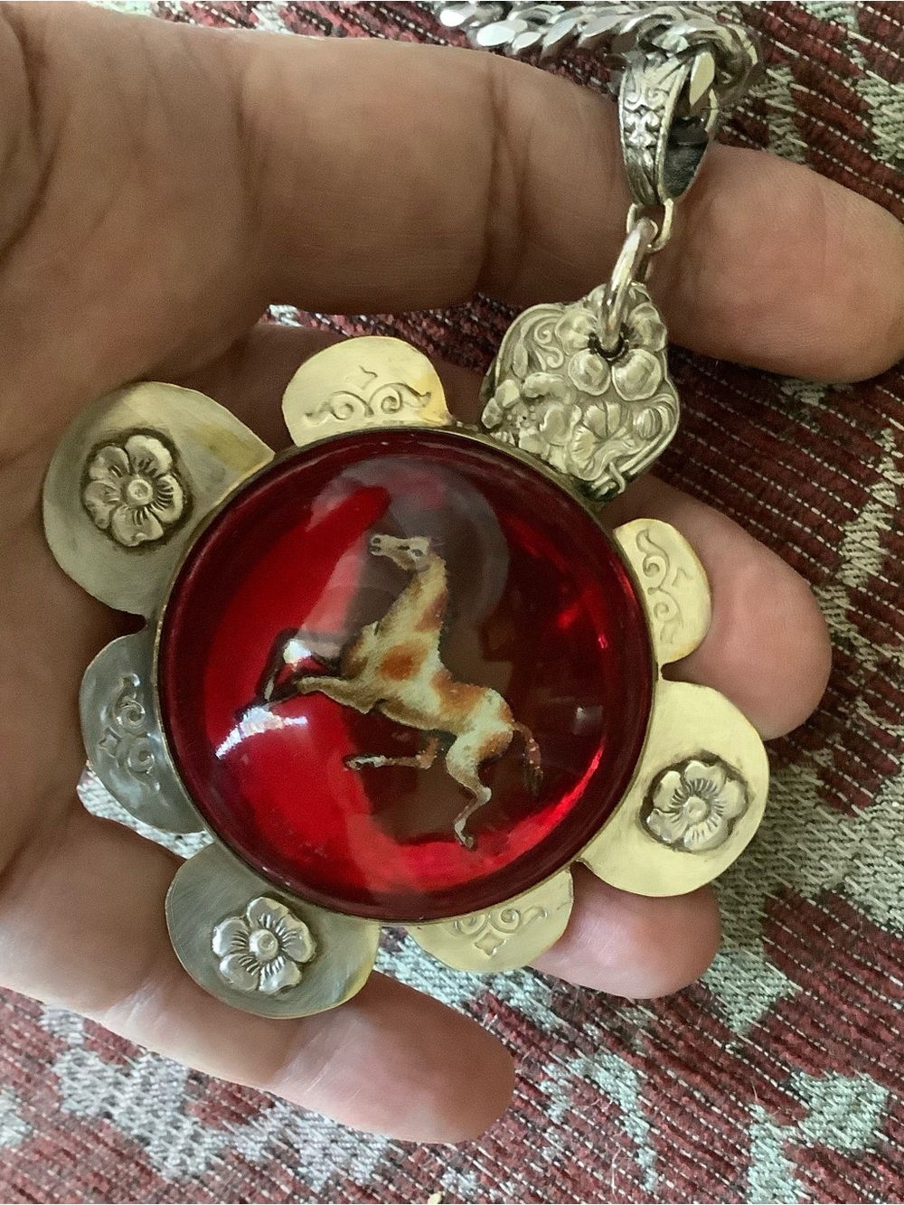 Painted Pony Horse Necklace - Picture 6 of 8